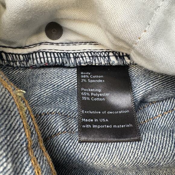 Flint And Tinder Jeans Men’s 31x32 (Meas. 32x33) Straight Fit Medium Wash Denim - Picture 7 of 13